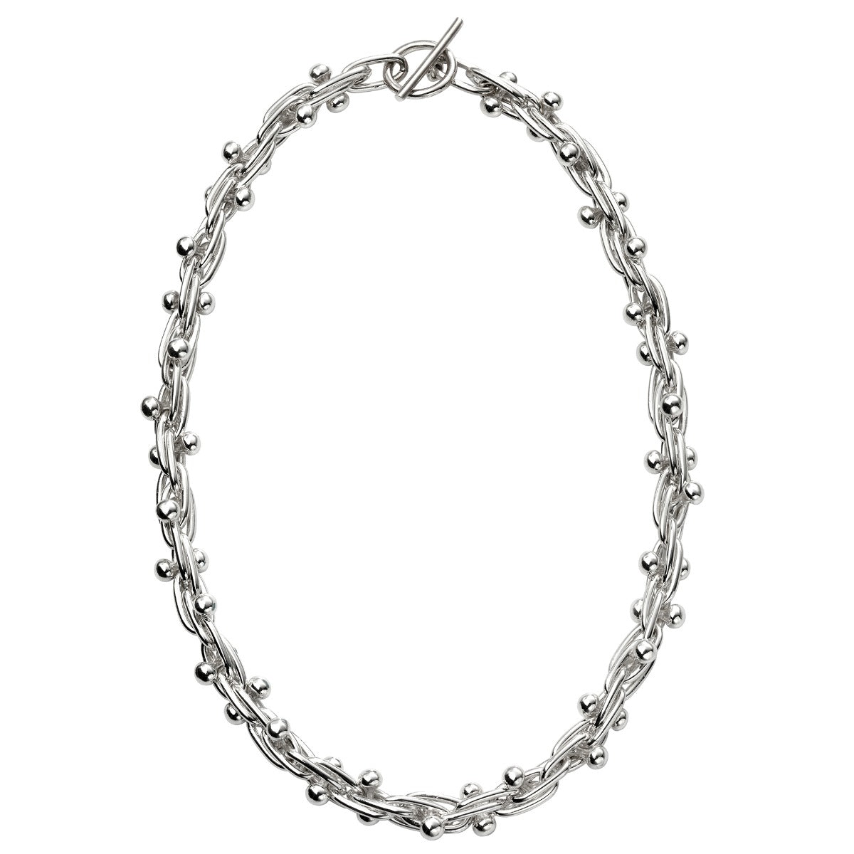 Mexican Style Ball and Bar Necklace