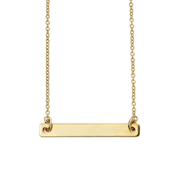 Engravable Bar Necklace