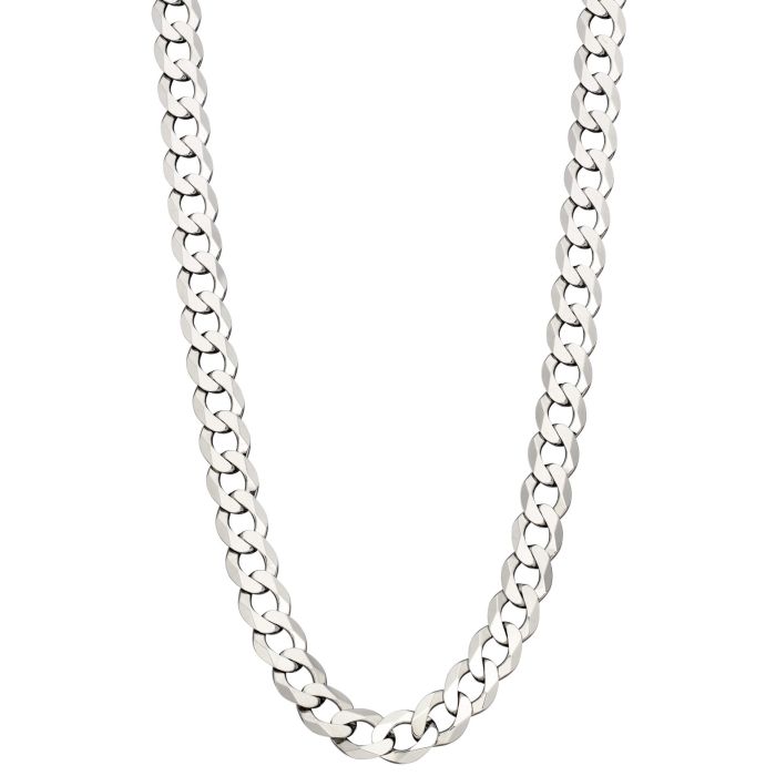 Heavyweight Diamond Cut Curb Chain Necklace