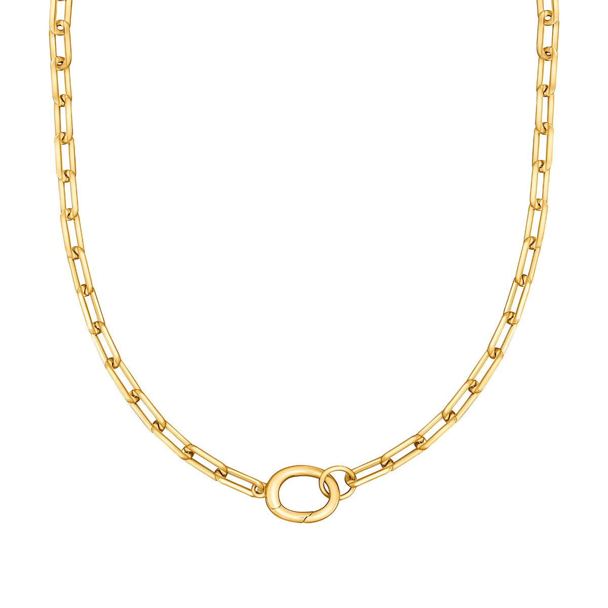 Open Link Charm Carrier Necklace