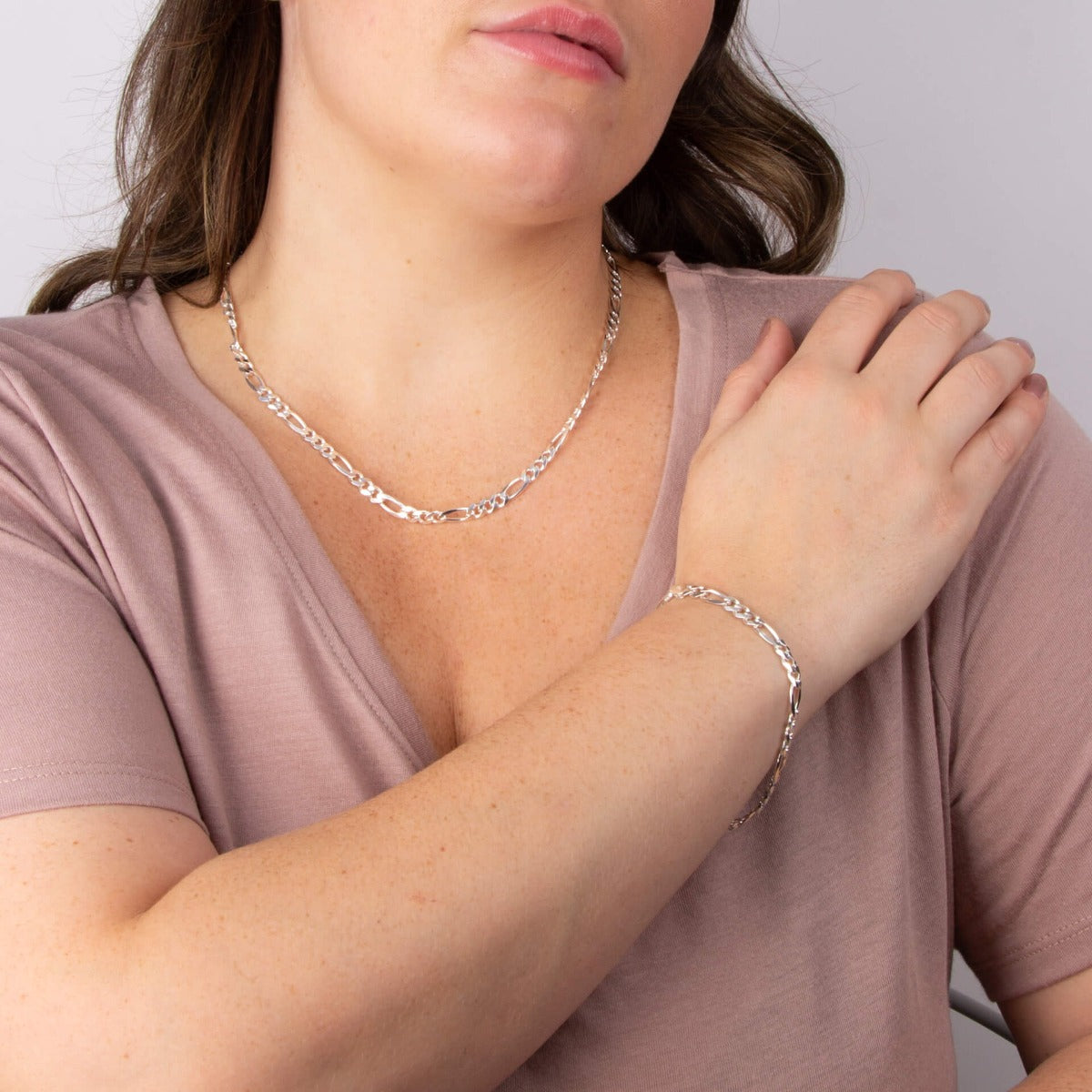 Heavyweight Figaro Chain Bracelet