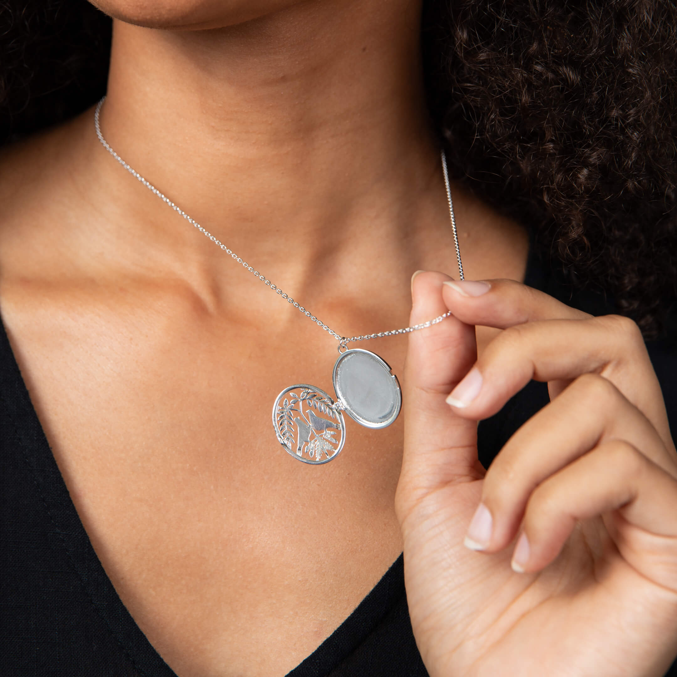 Turtle Dove Locket Necklace
