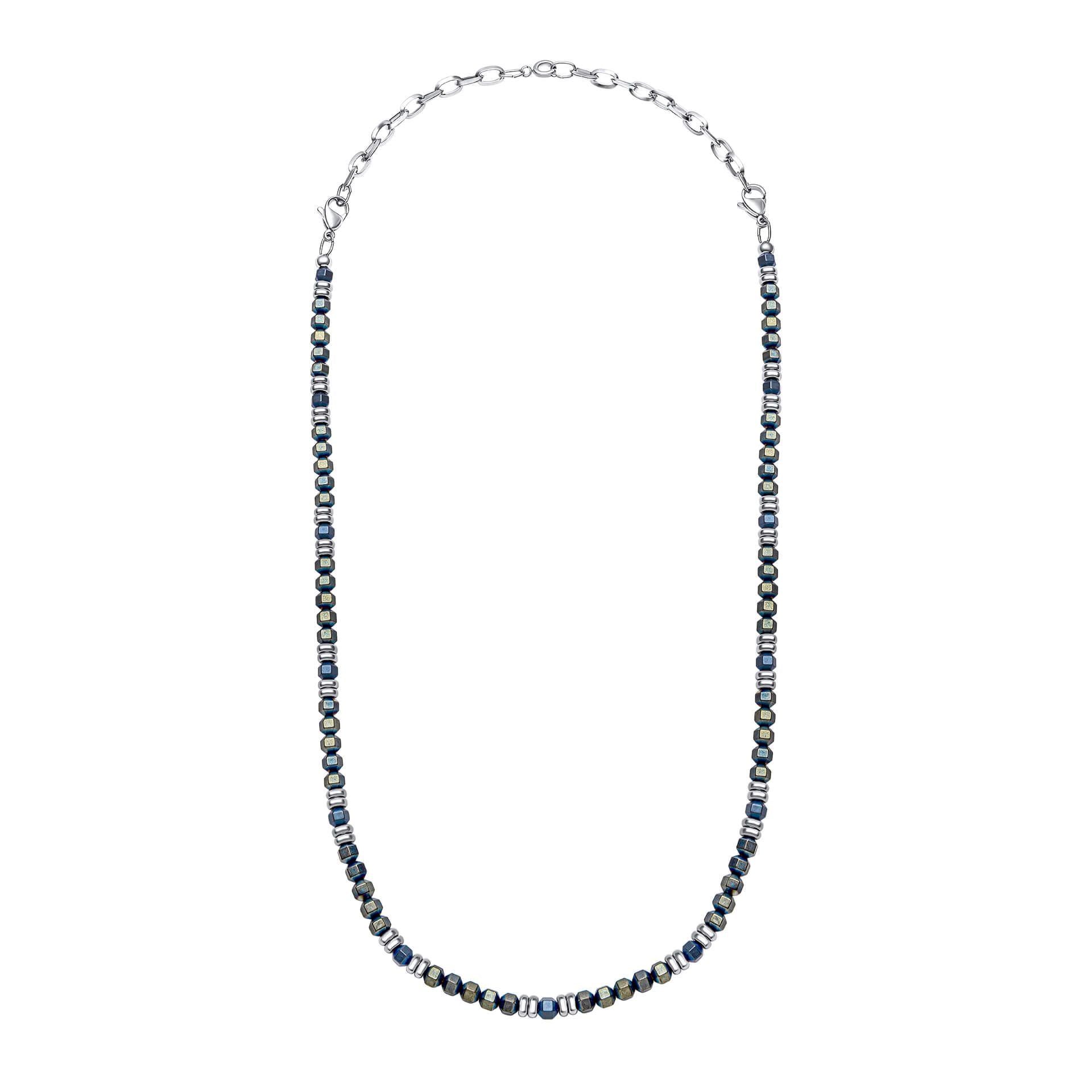 Blue Hematite Bead Necklace