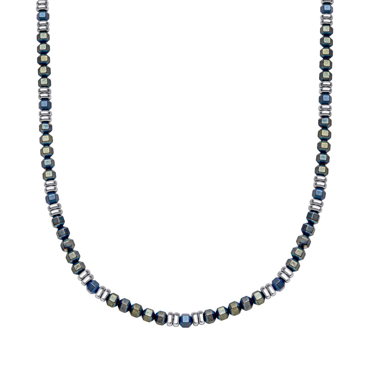 Blue Hematite Bead Necklace