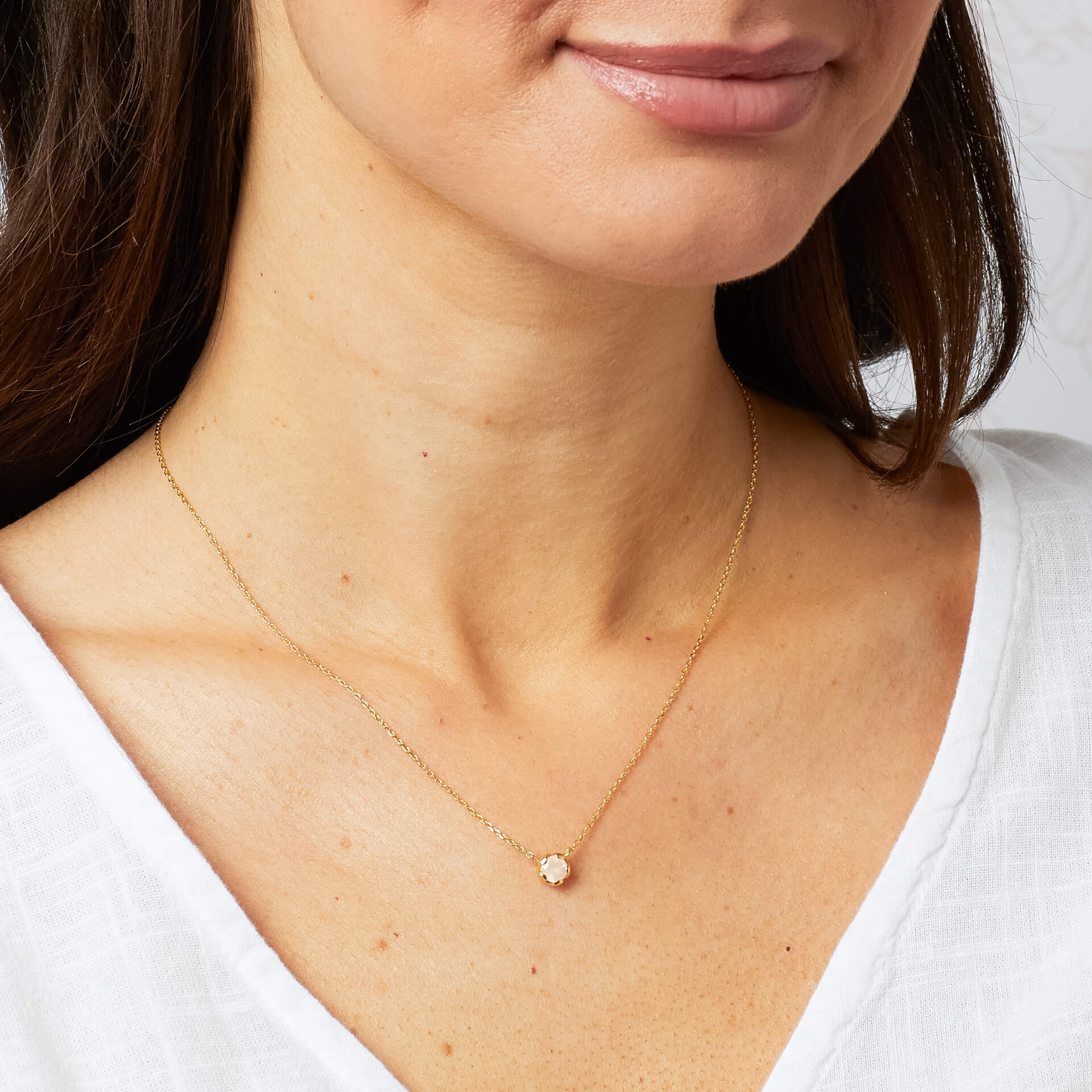 Petal Set Semi-Precious Necklace