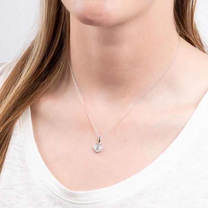 Halo Heart Necklace