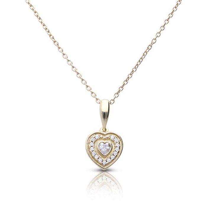 Halo Heart Necklace