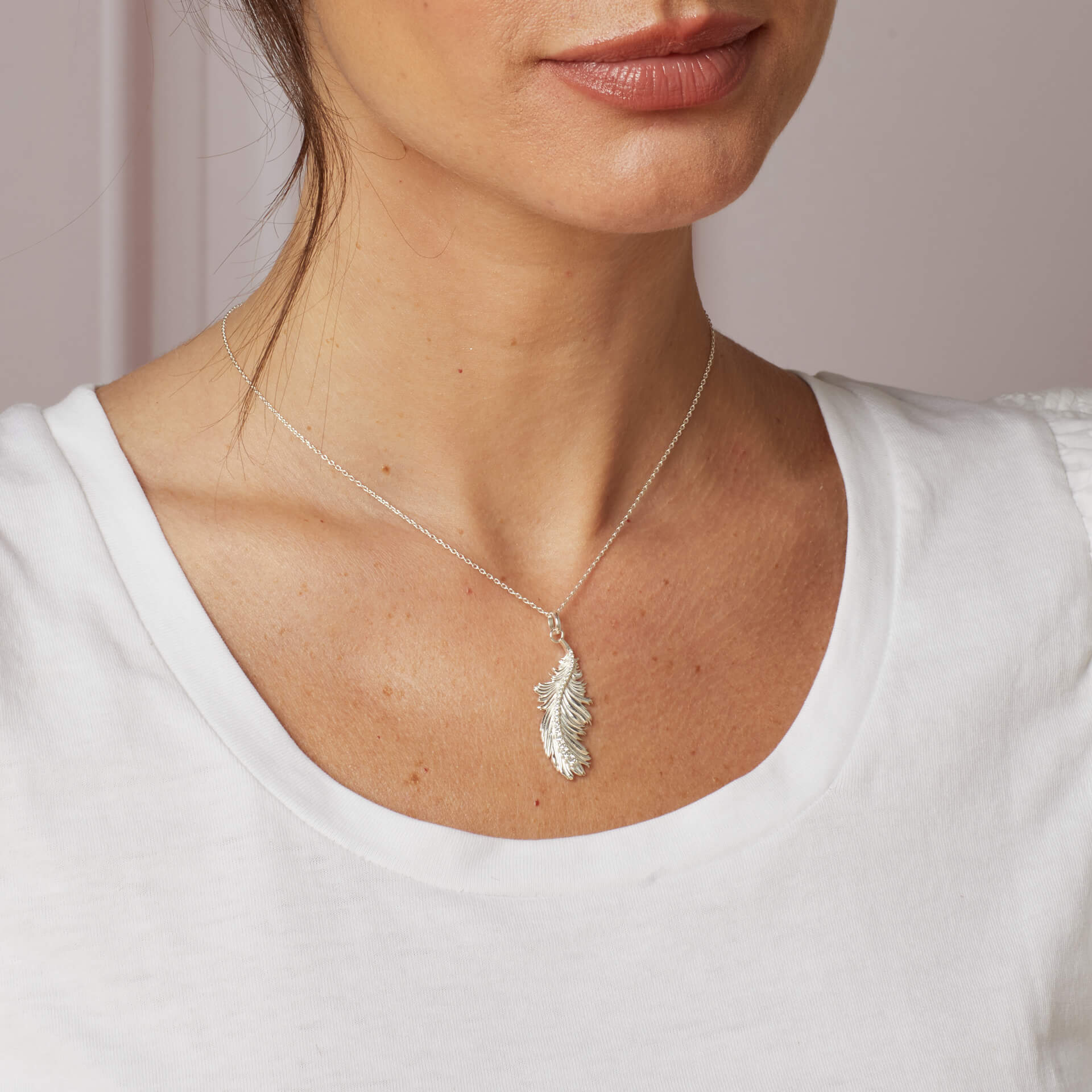 Plume Feather Necklace