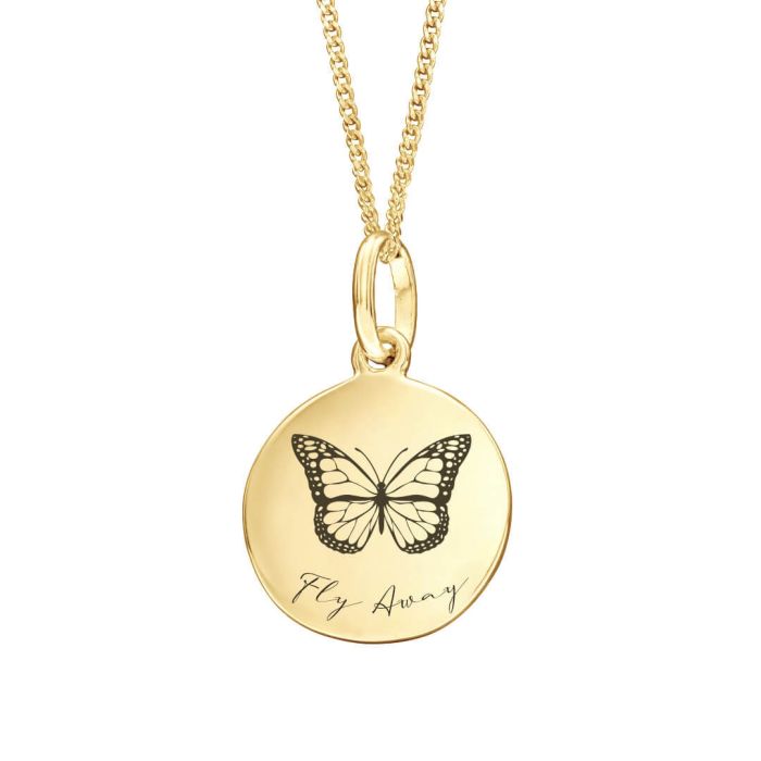 12mm Round Tag Pendant