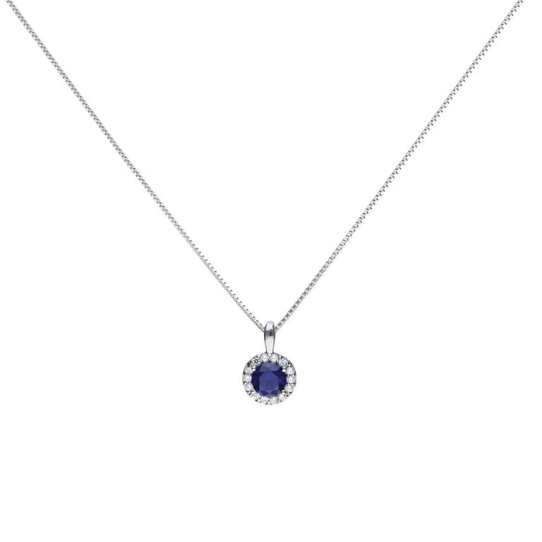 Round Colour Pave Pendant