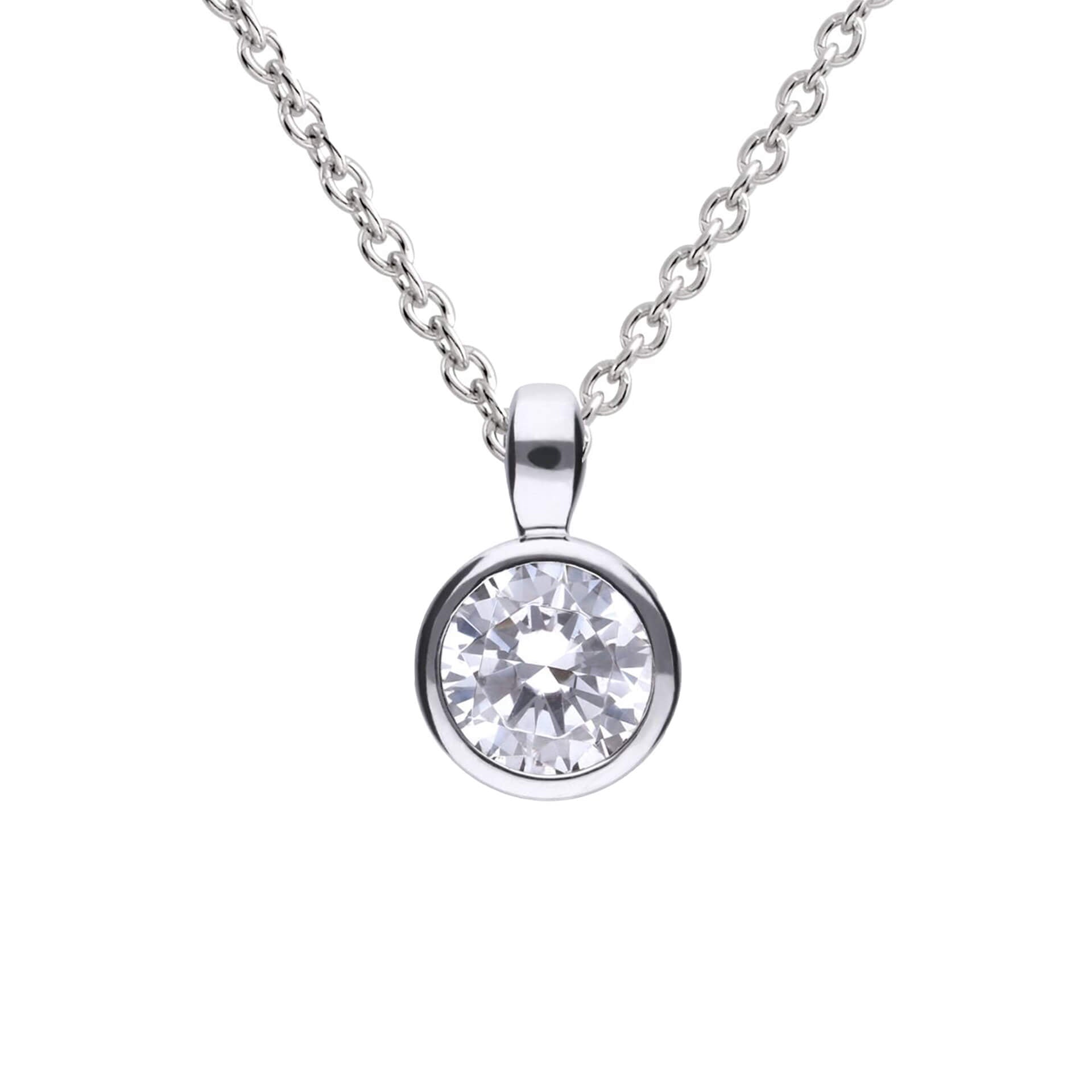 Bezel Set Carat Pendant