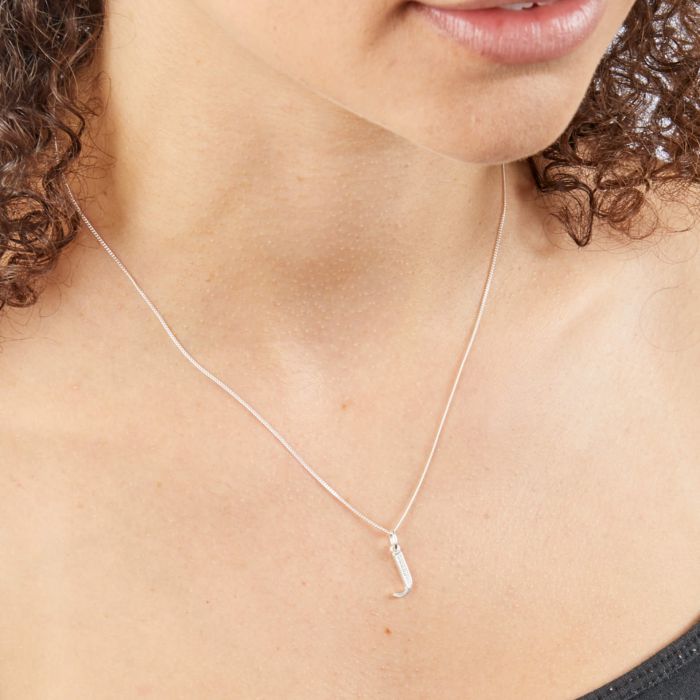 Initial Pendant with CZ