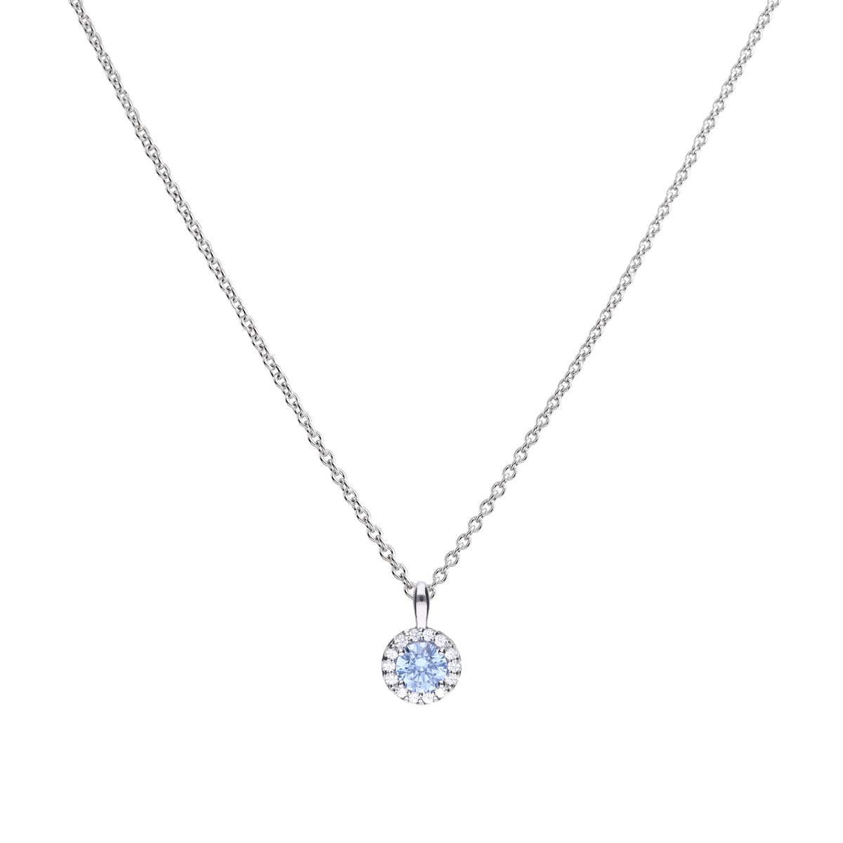 Blue Pave Set Pendant