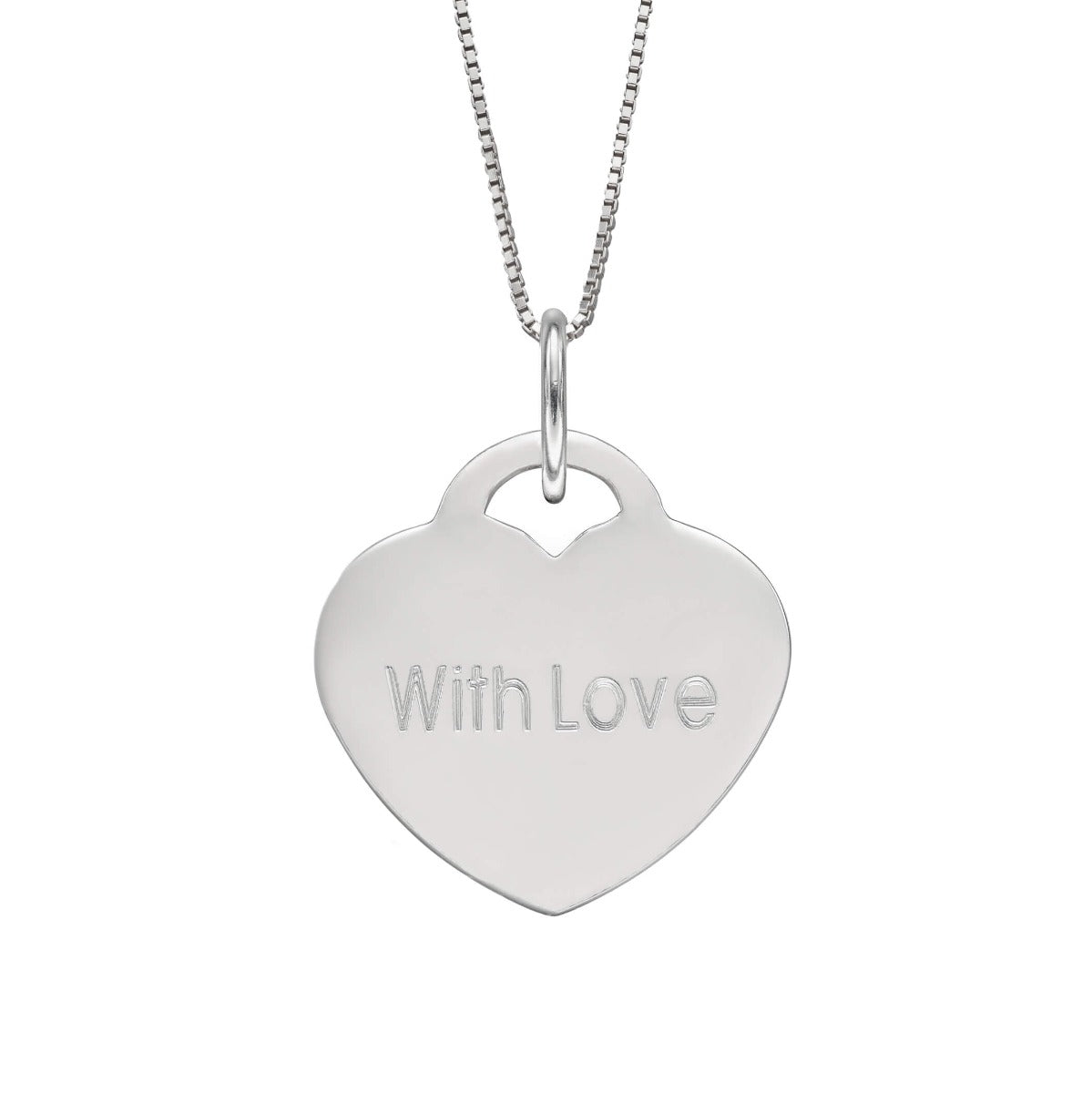 Engravable Heart Pendant