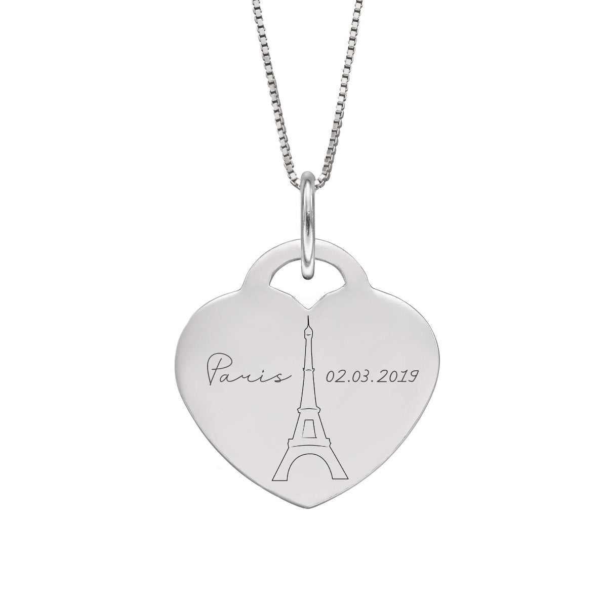 Engravable Heart Pendant