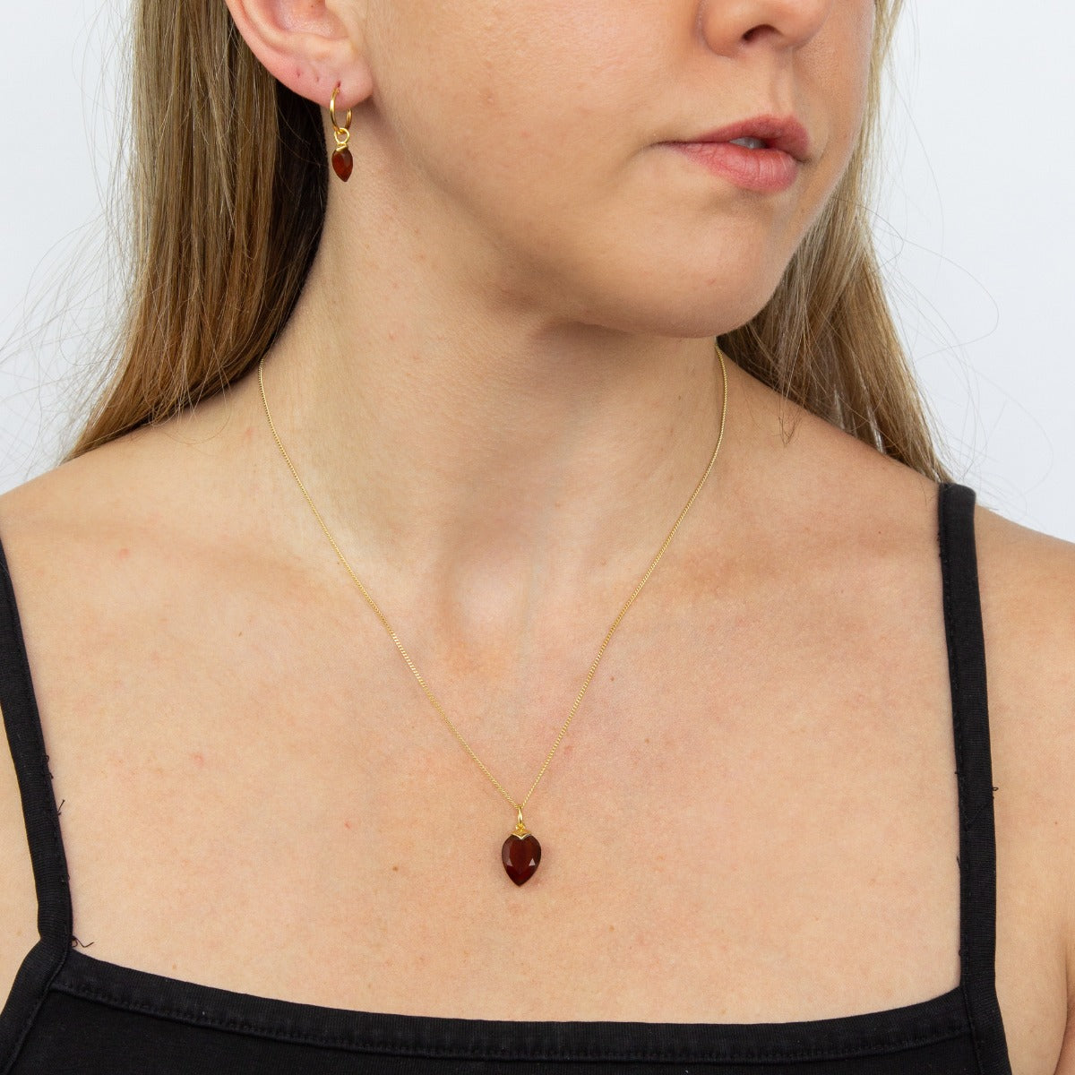 Chalcedony Birthstone Hoop Earring Charms