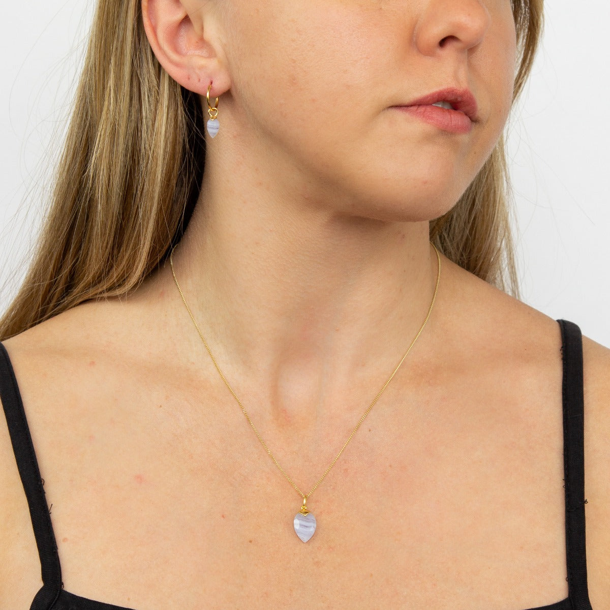 Chalcedony Birthstone Pendant