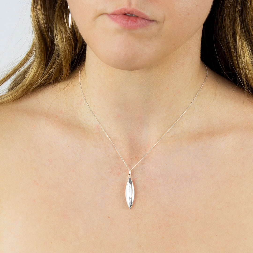 Navette Shaped Drop Pendant