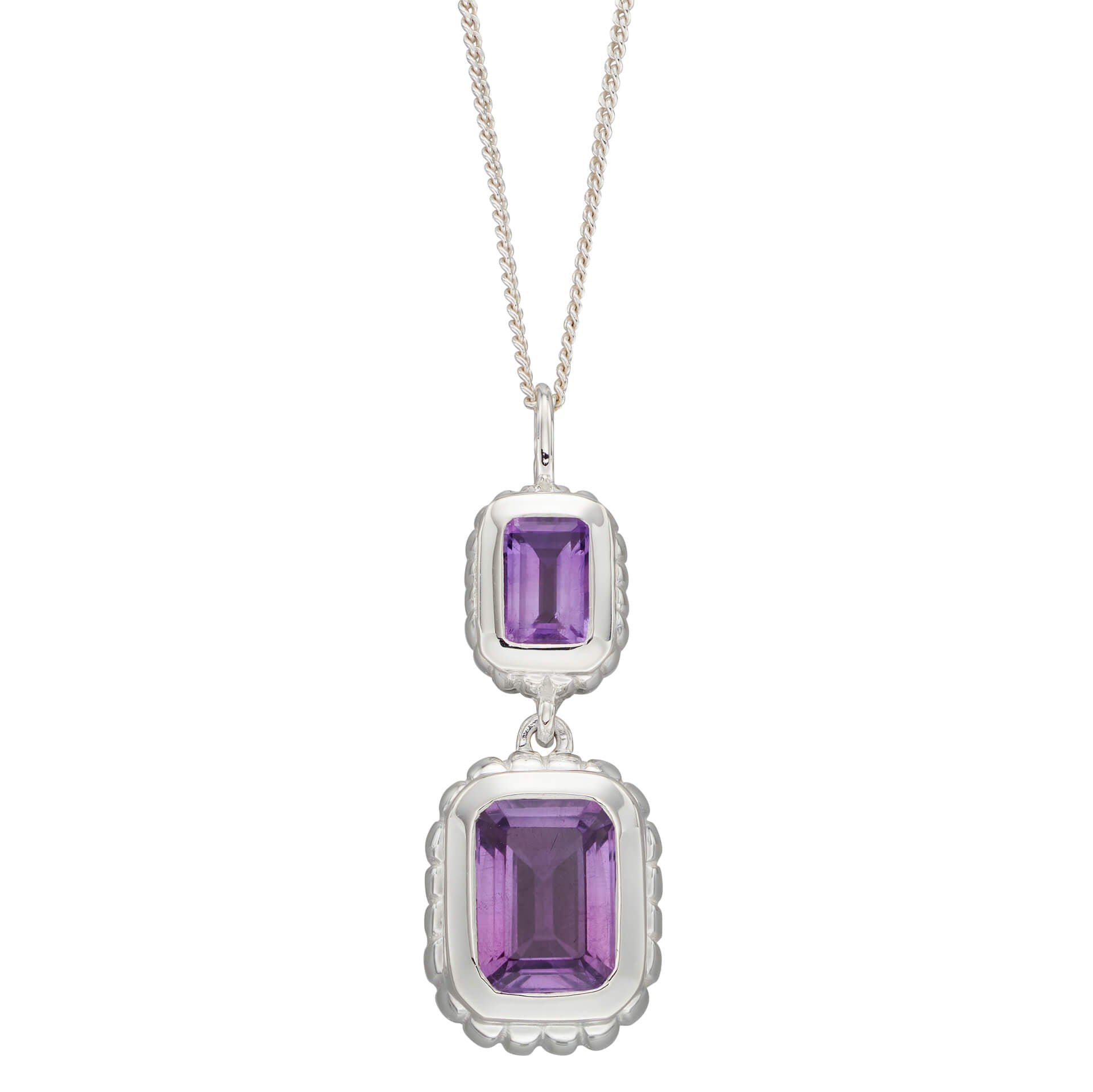 Curve Surround Double Drop Pendant