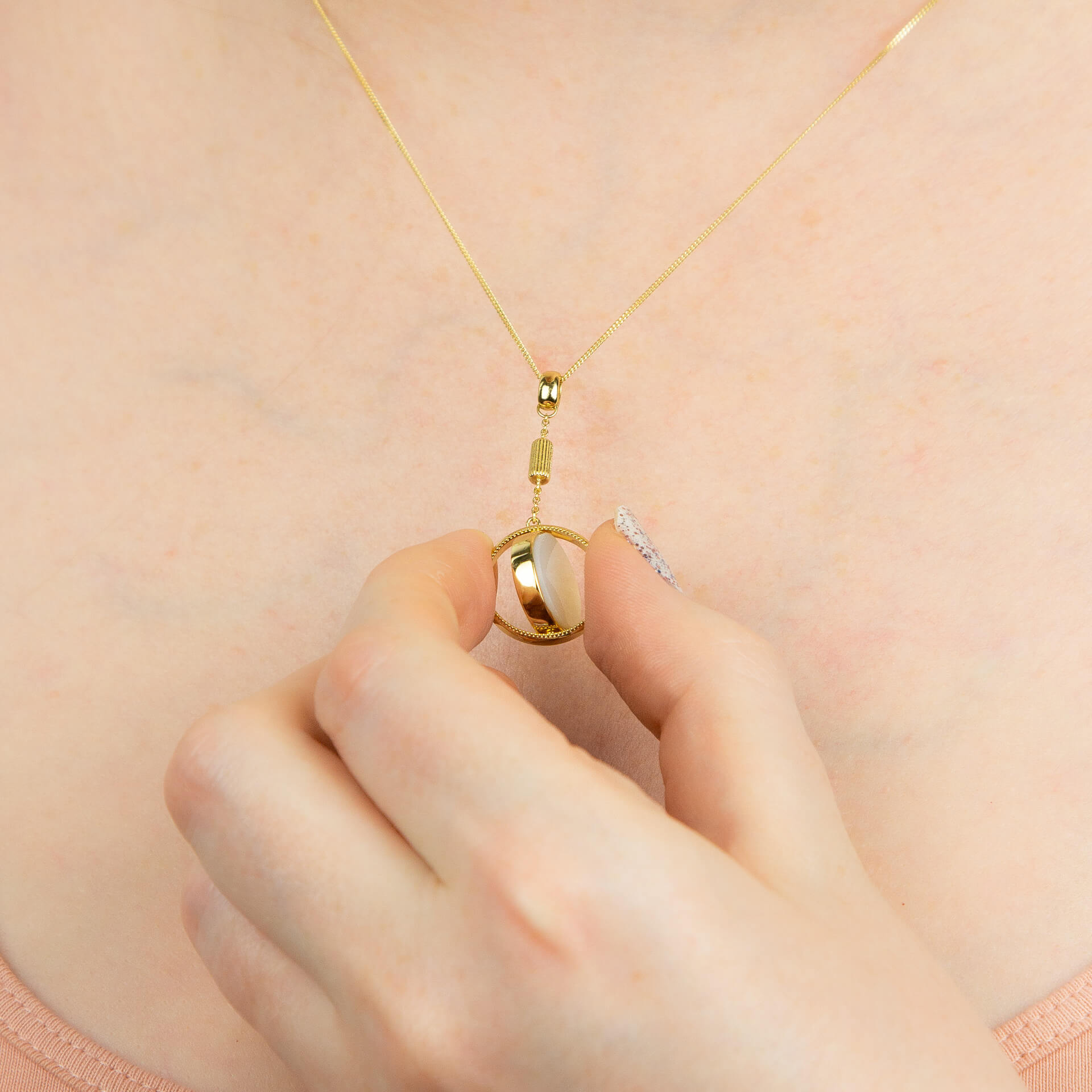 Spinning Comfort Medallion Pendant