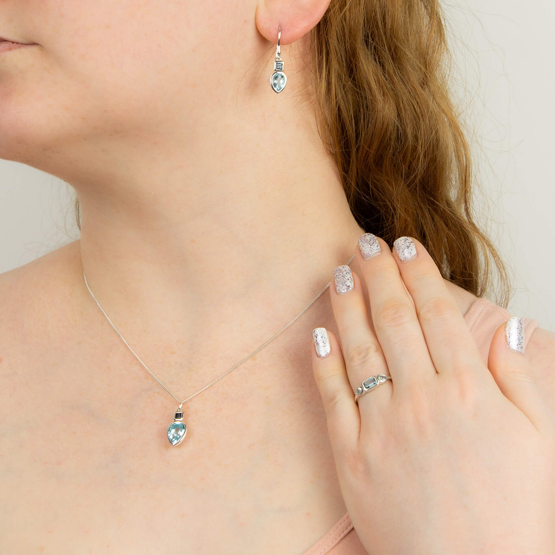Iris Petal Drop Earrings