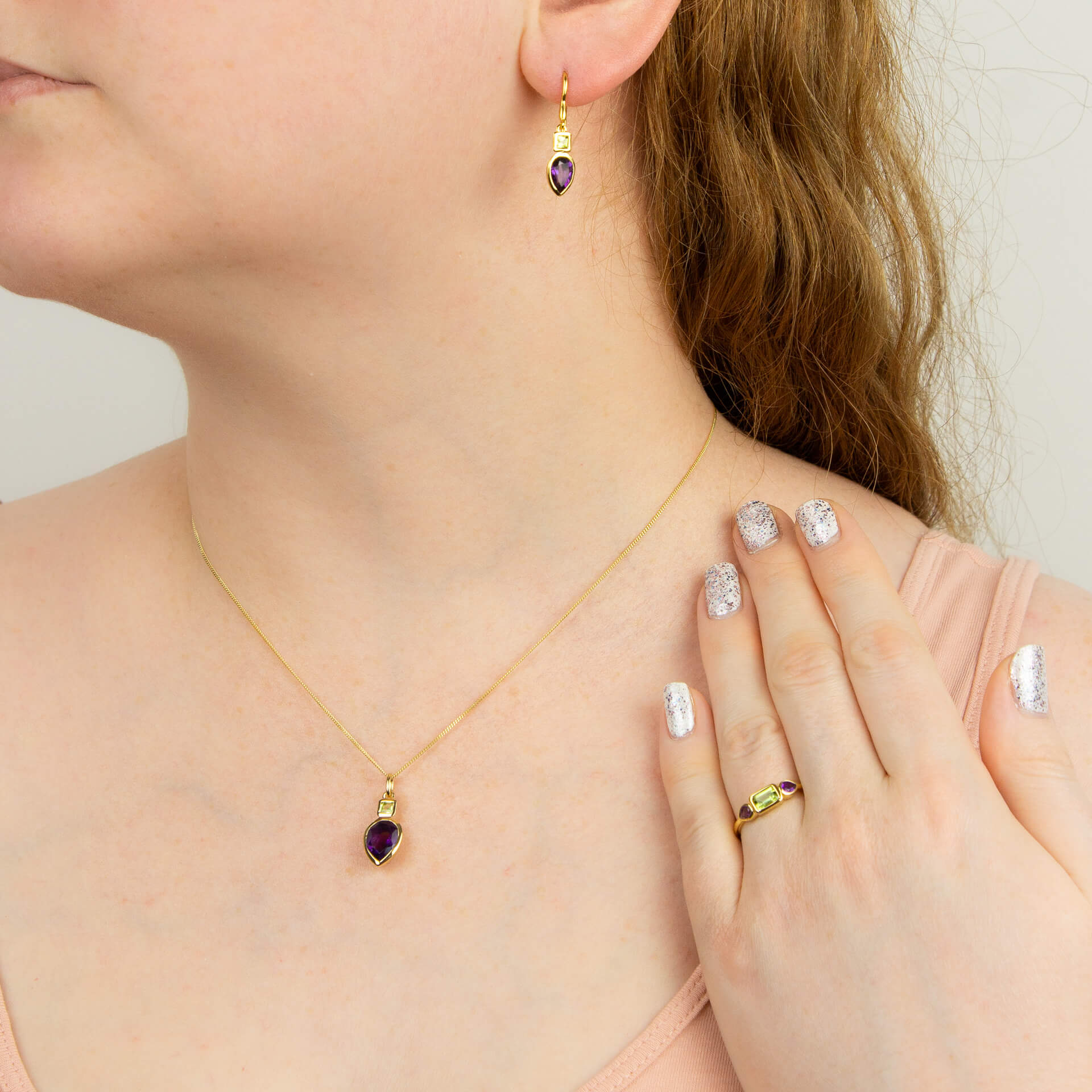 Iris Petal Drop Earrings