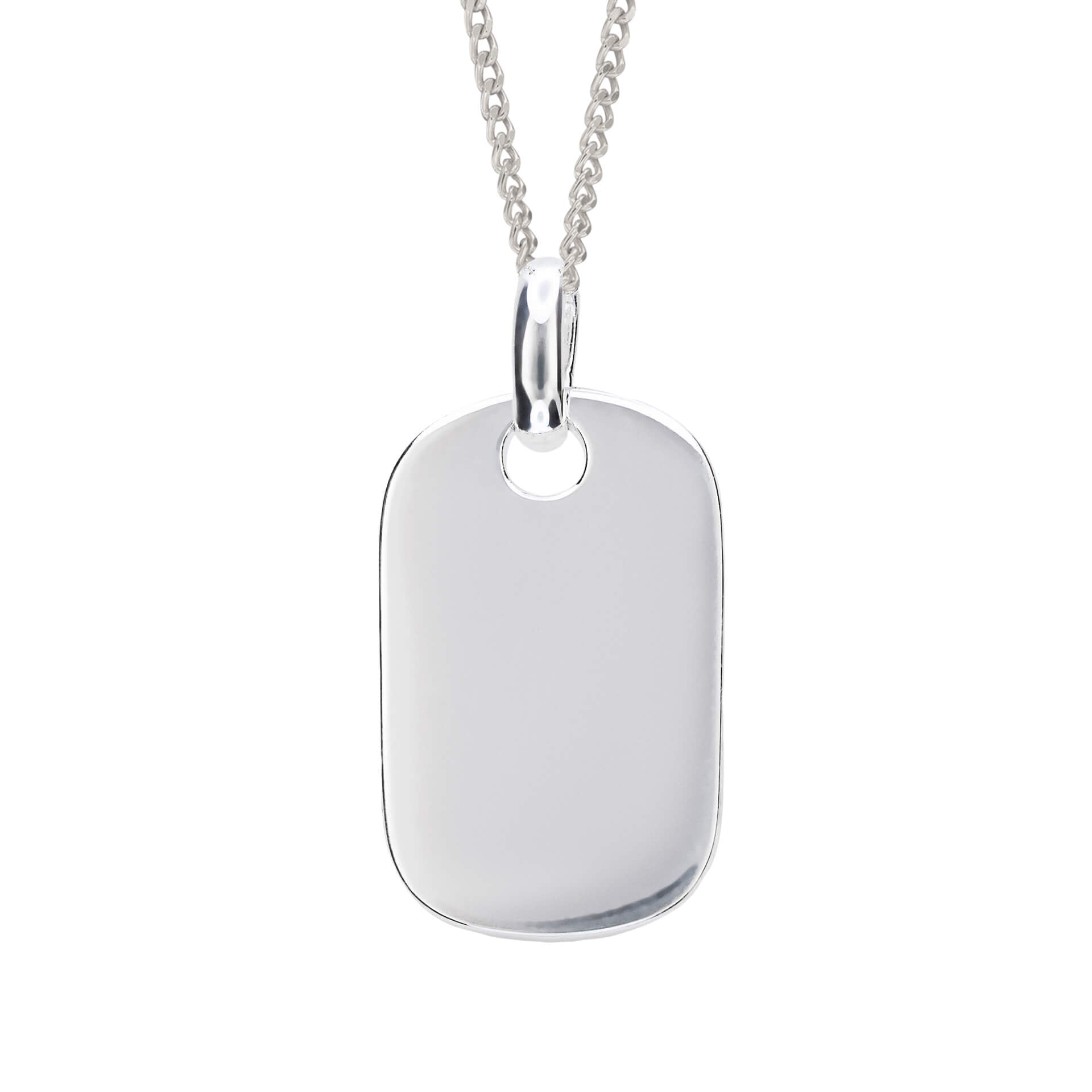 Rounded Rectangle Tag Pendant
