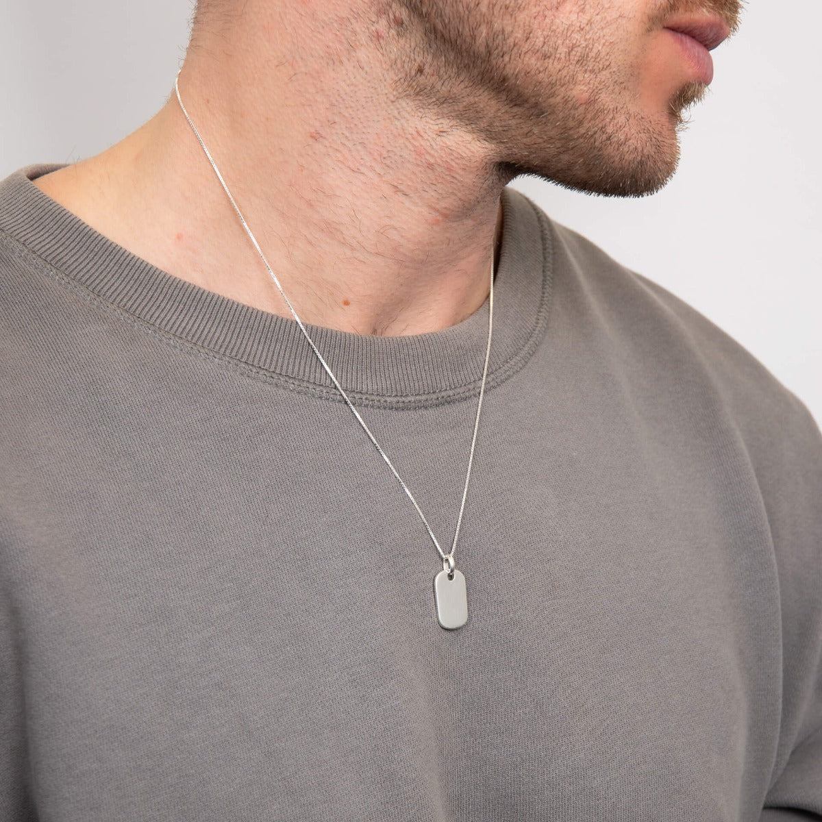 Rounded Rectangle Tag Pendant