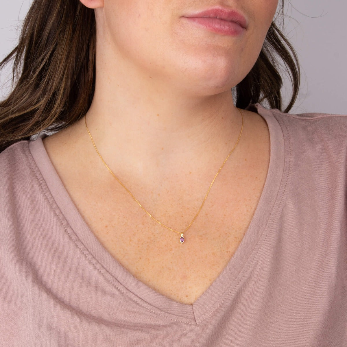 Semi-Precious Birthstone Pendant