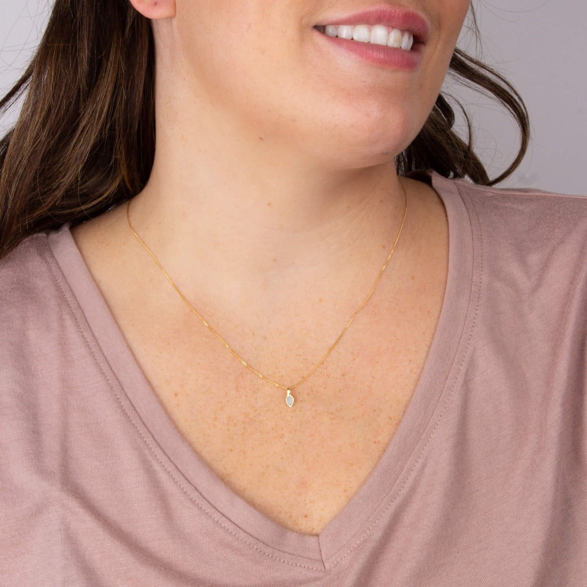Semi-Precious Birthstone Pendant