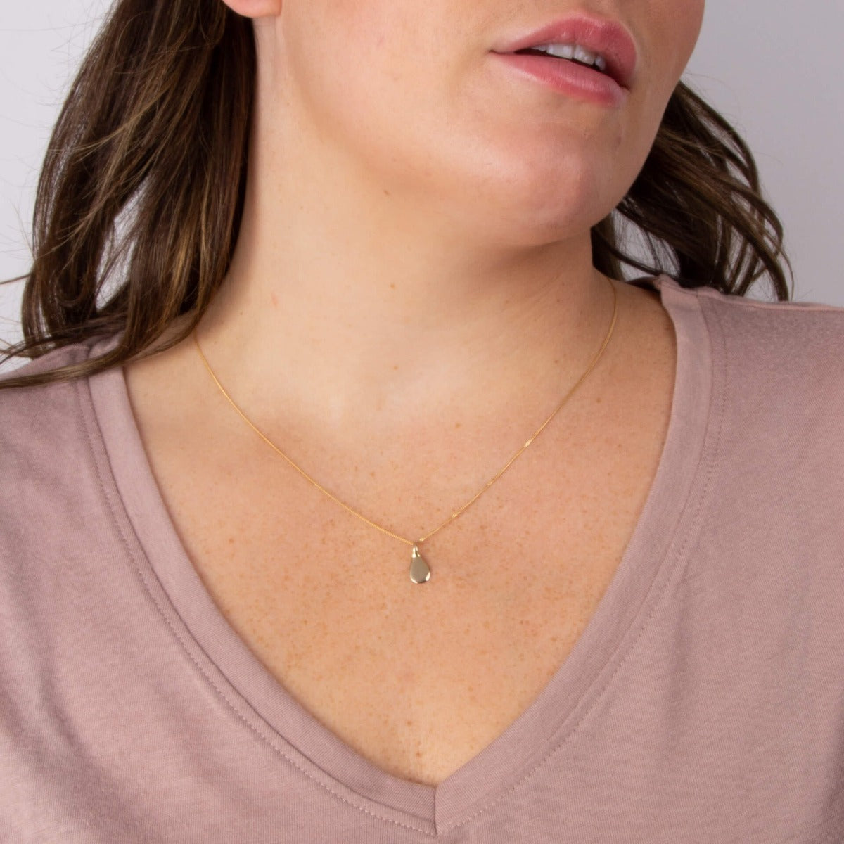 Droplet Shaped Engravable Tag Pendant