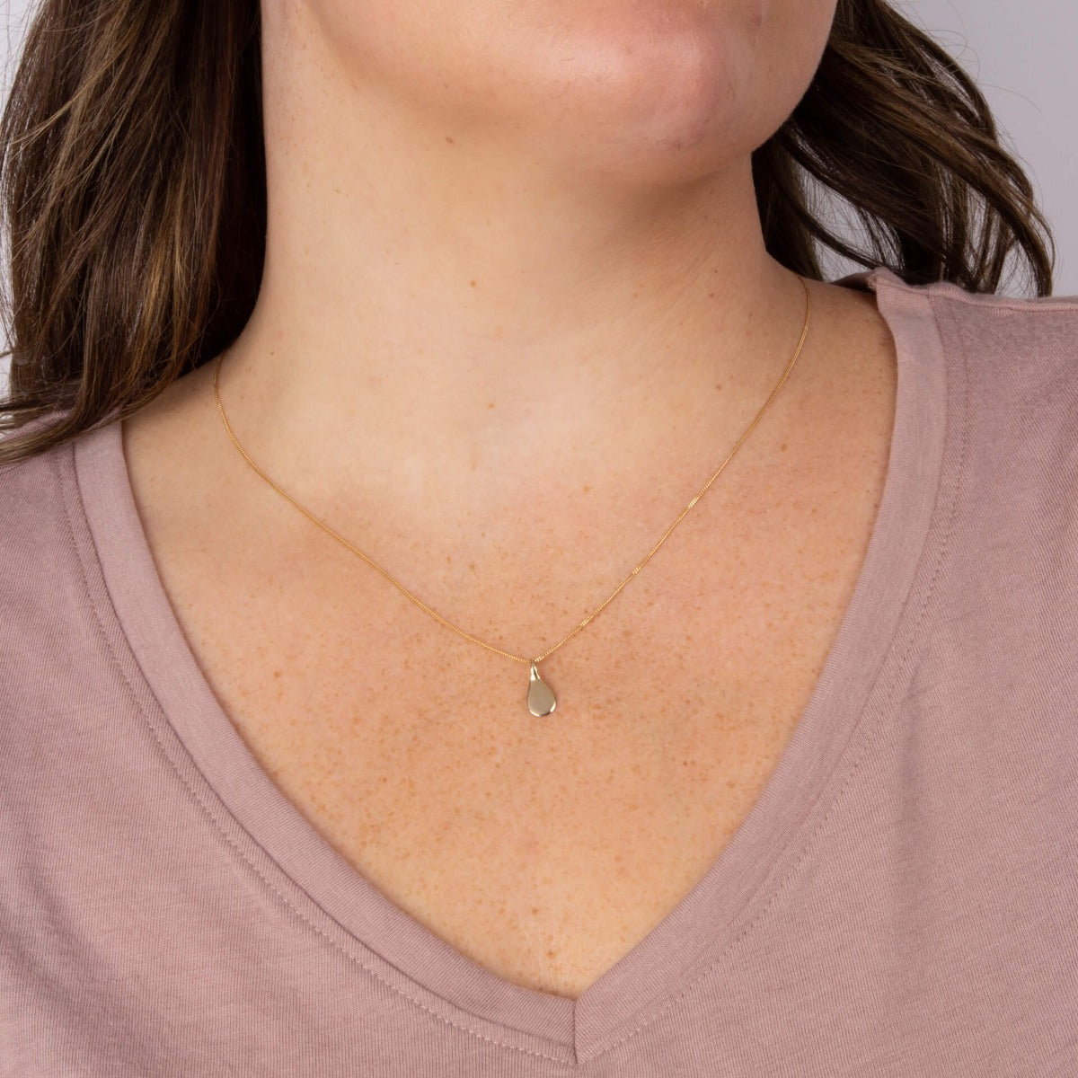 Droplet Shaped Engravable Tag Pendant