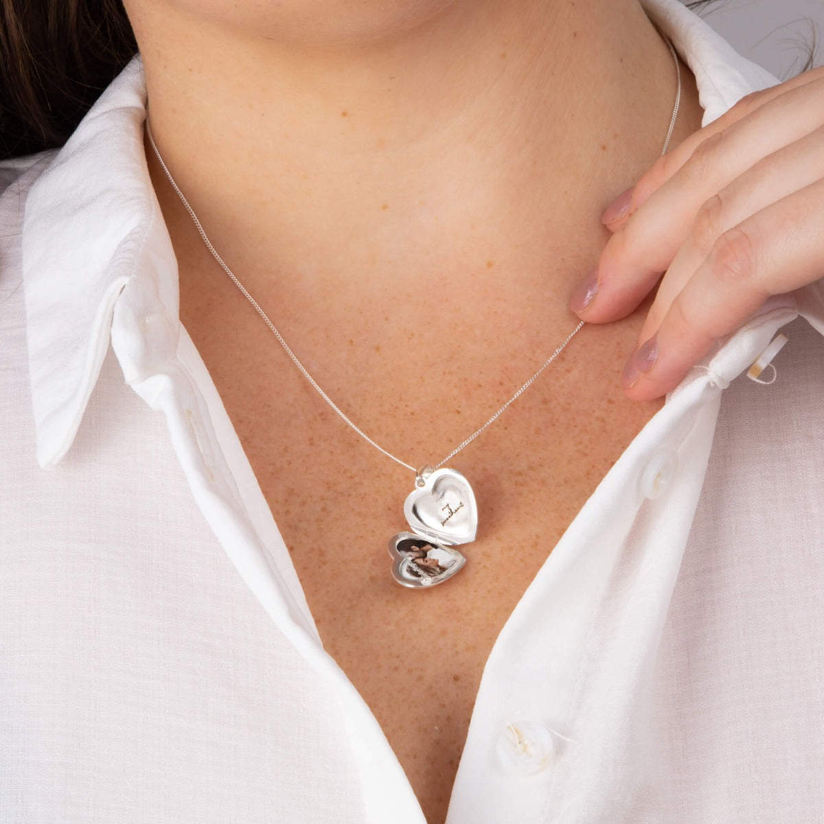 Starburst Heart Locket Pendant