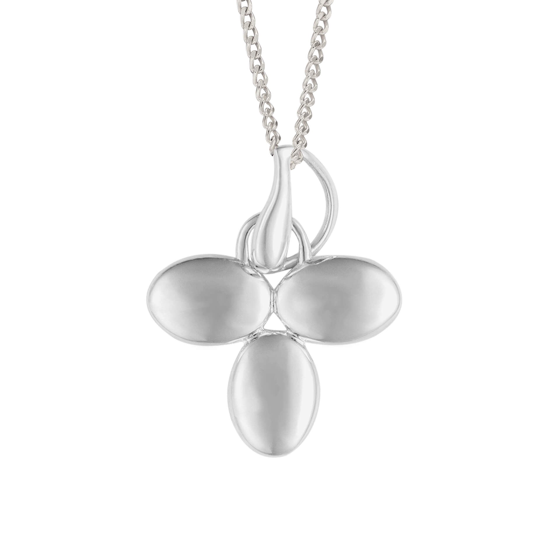 Puffed Tri-Petal Pendant