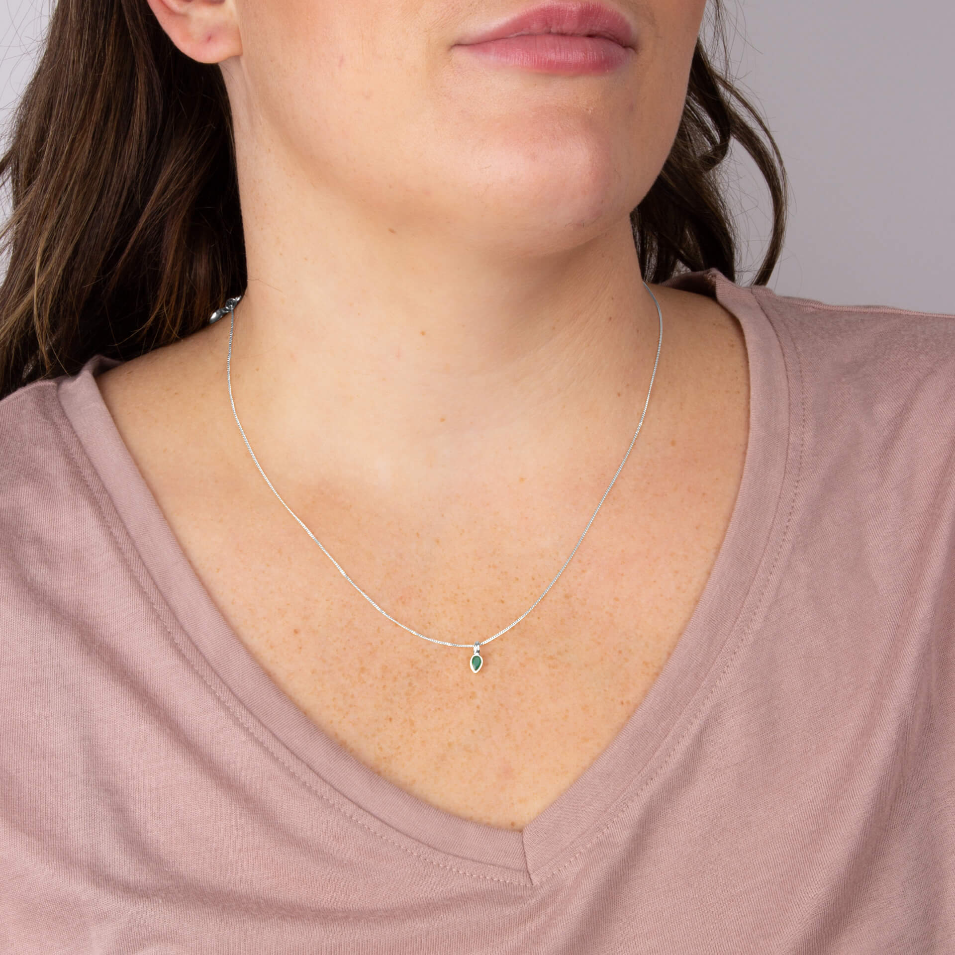 Semi-Precious Birthstone Pendant