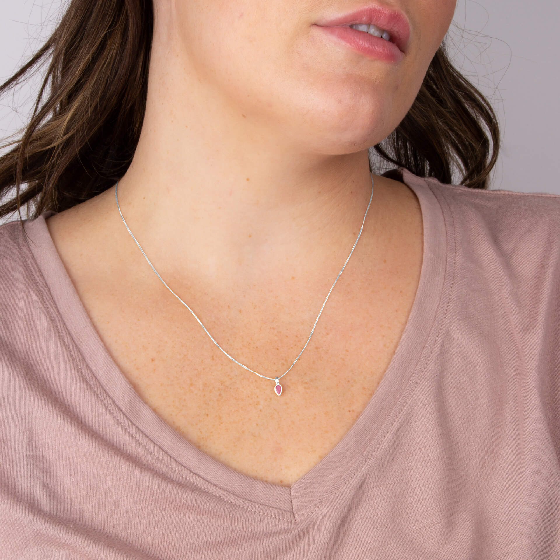 Semi-Precious Birthstone Pendant