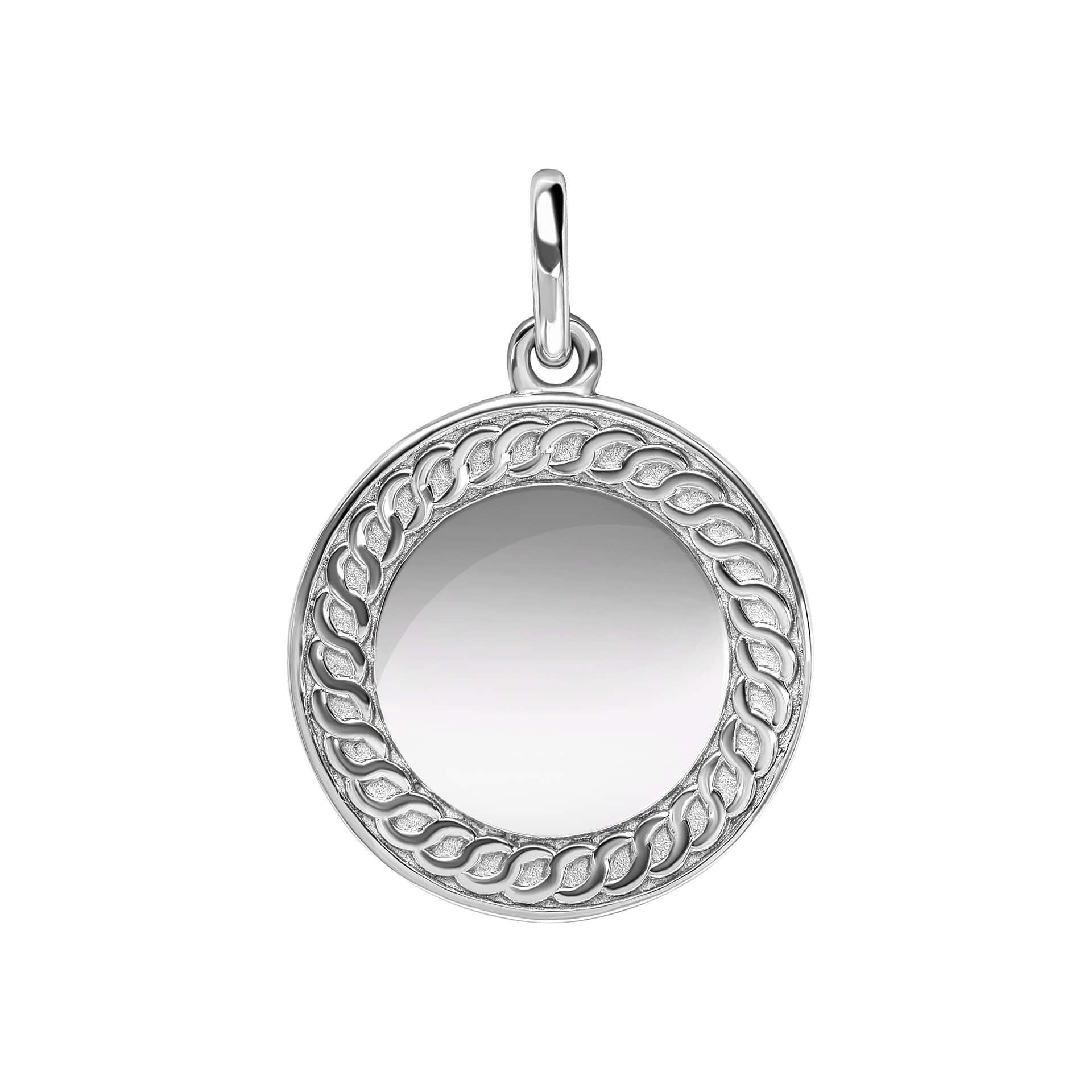 Round Chain Texture Pendant