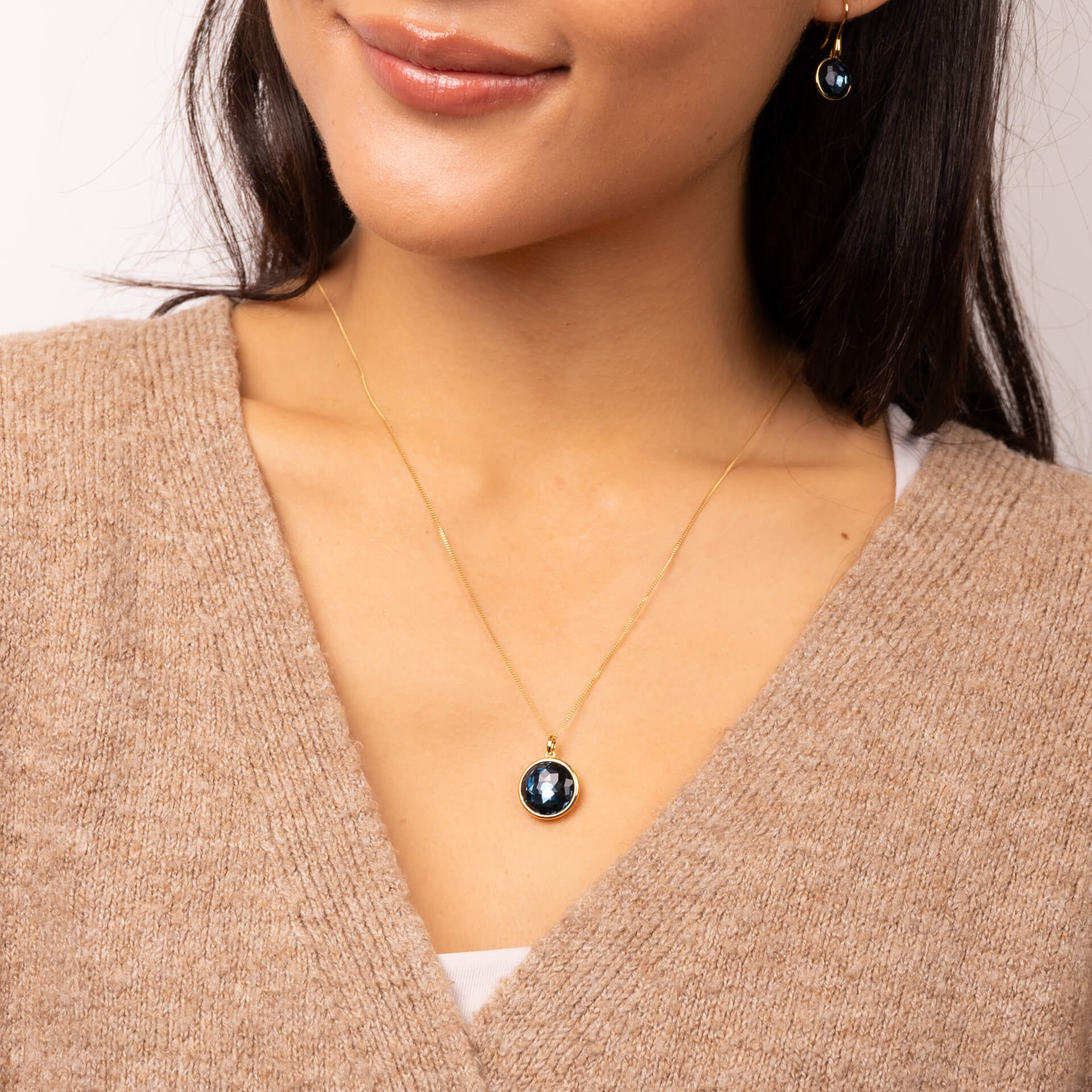 Rose Cut Crystal Pendant