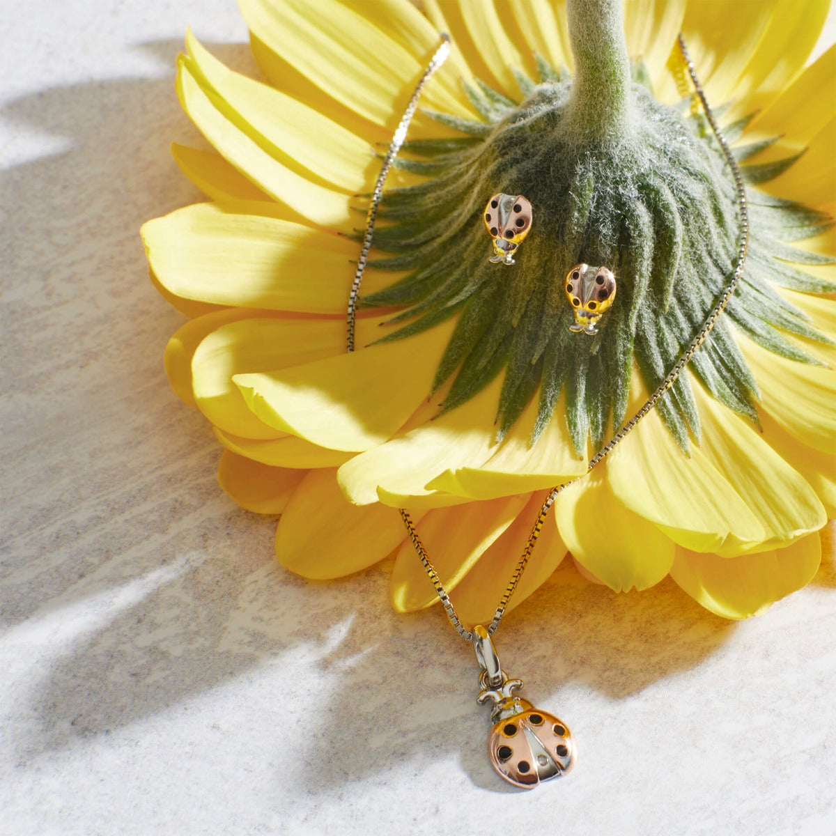 Ladybird Pendant with Diamond