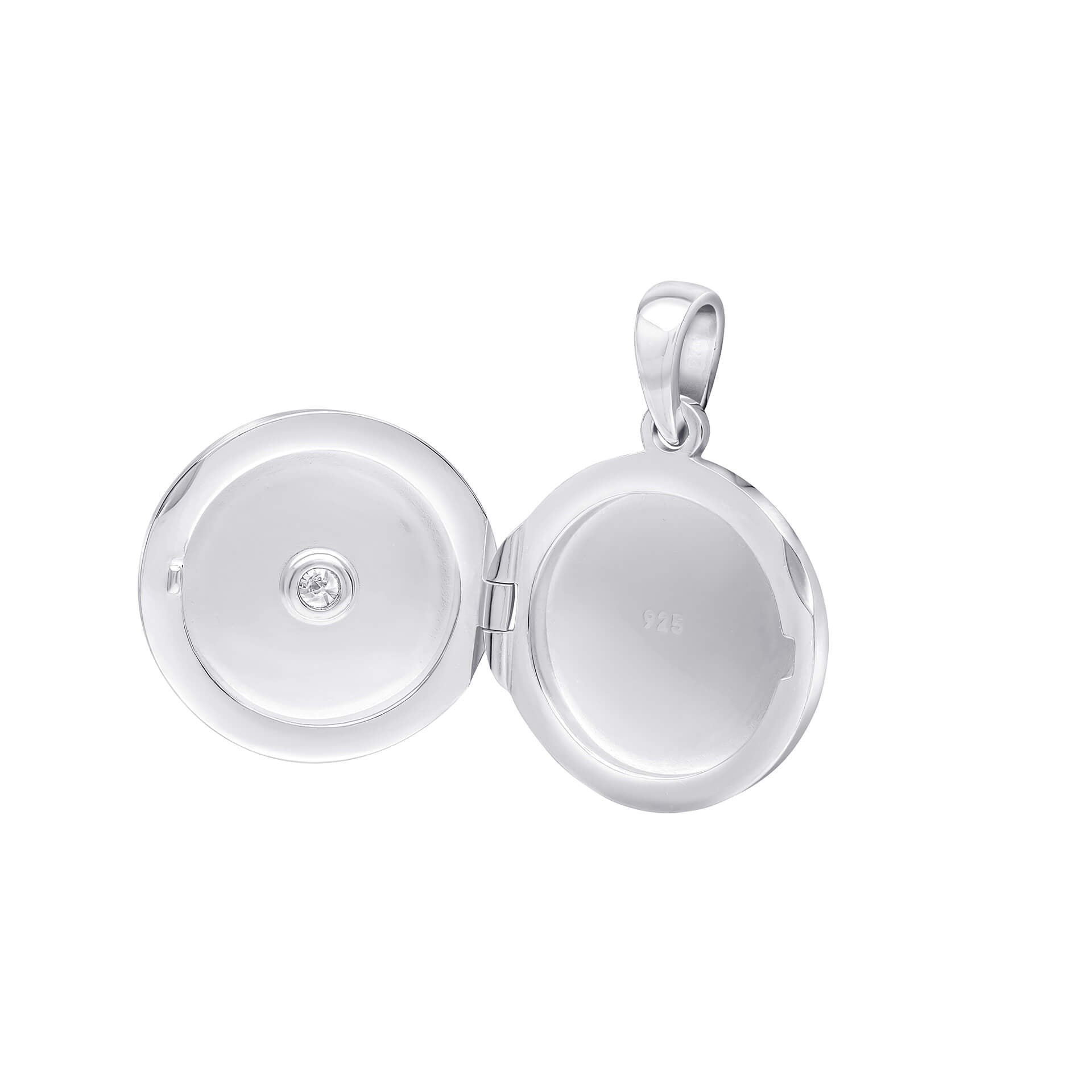 Sunburst Round Locket Pendant