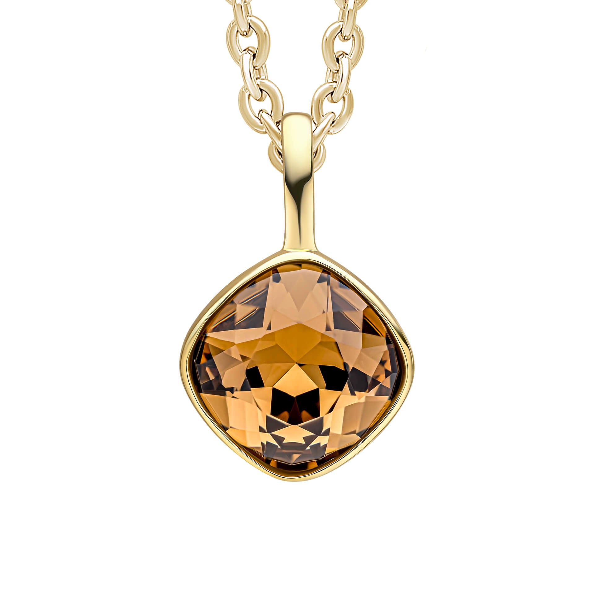 Cushion Cut Crystal Pendant