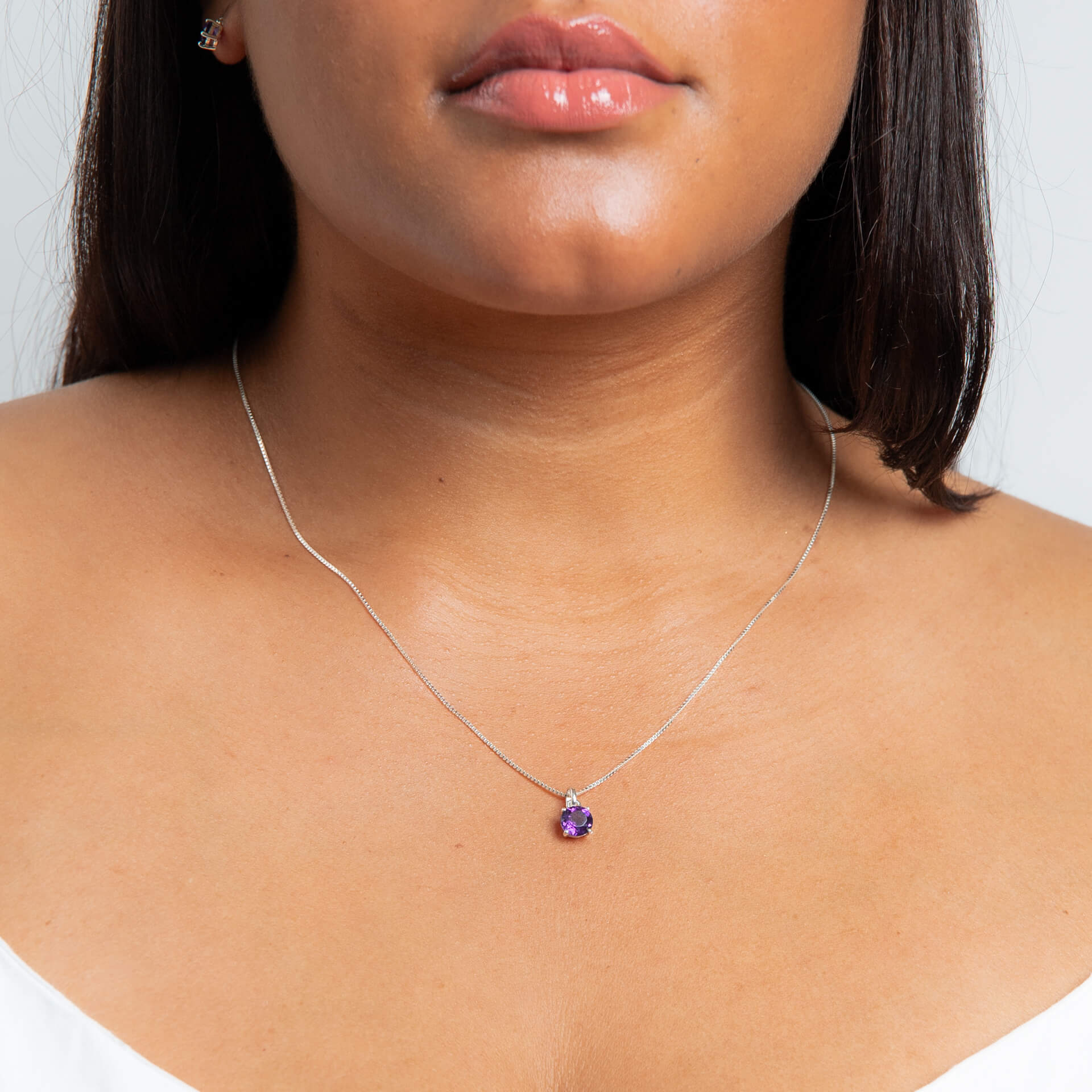 Round Semi Precious Pendant