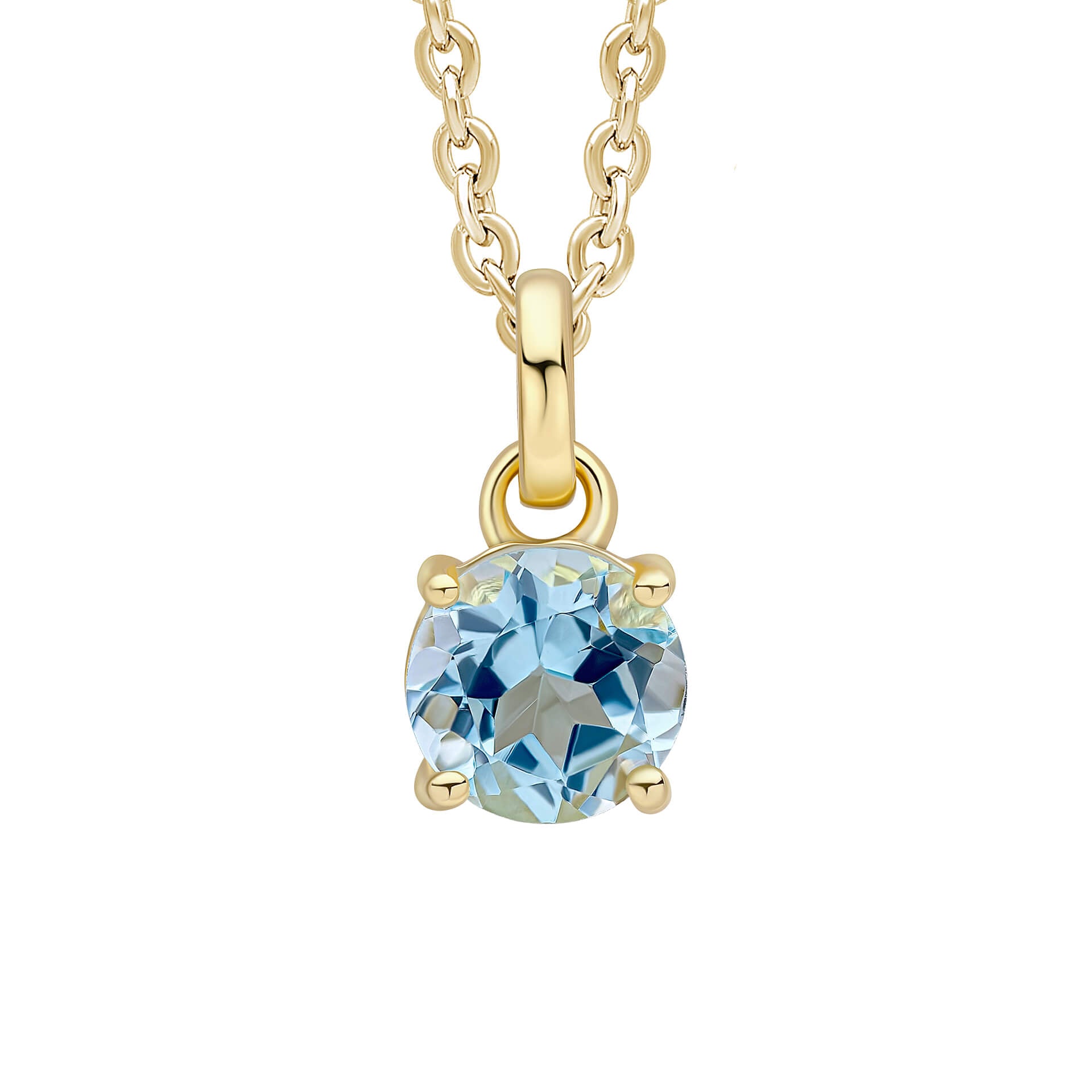 Round Semi Precious Pendant