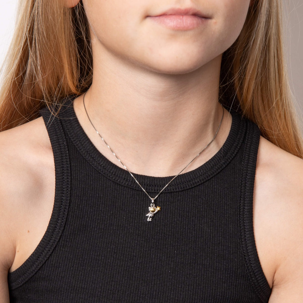 Astronaut Ted Pendant with Diamond