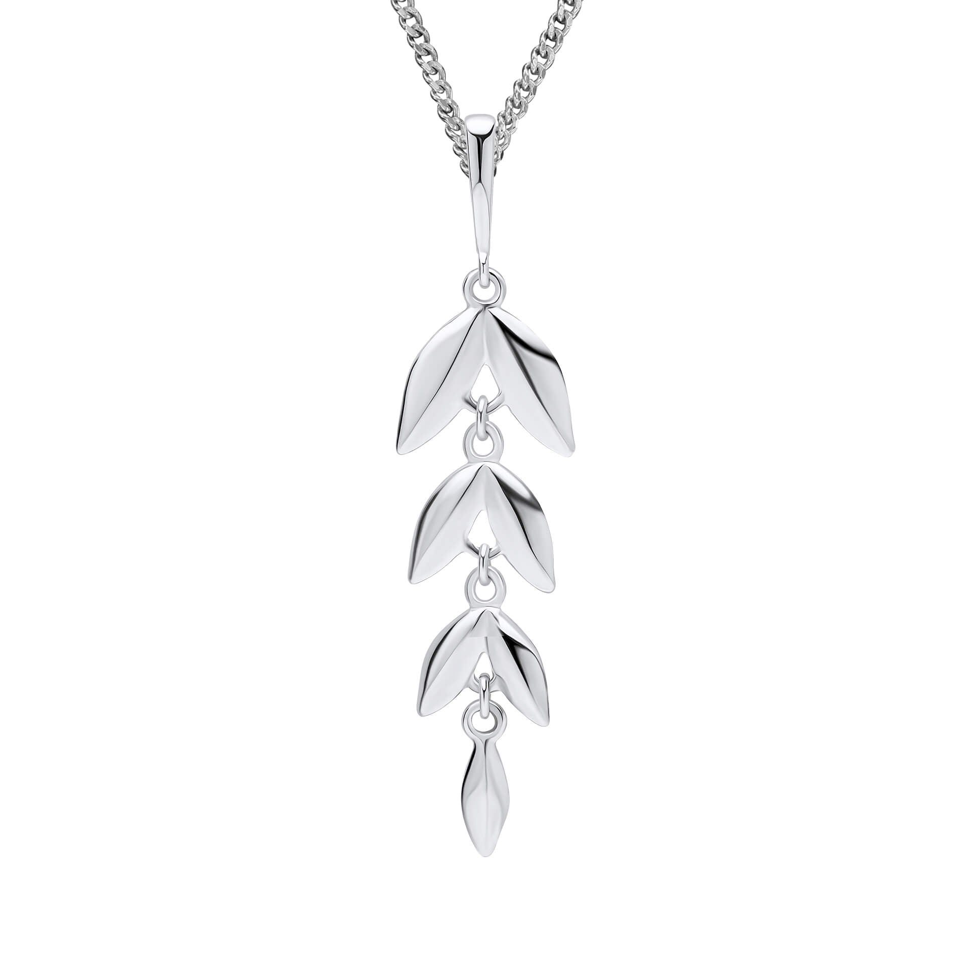Long Leaf Drop Pendant