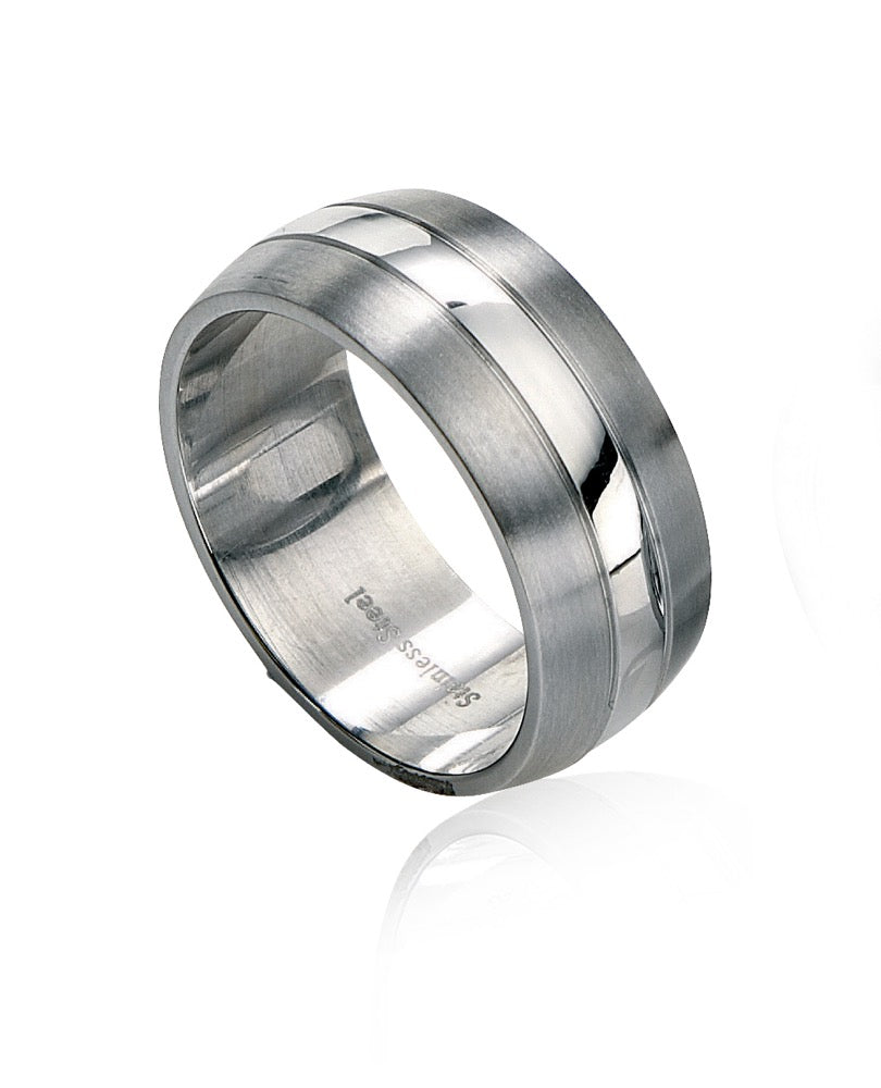 Two Tone Band Ring