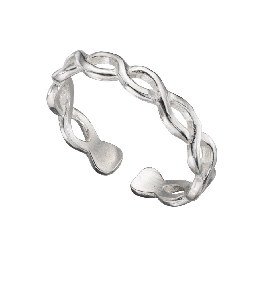 Open Twist Toe Ring