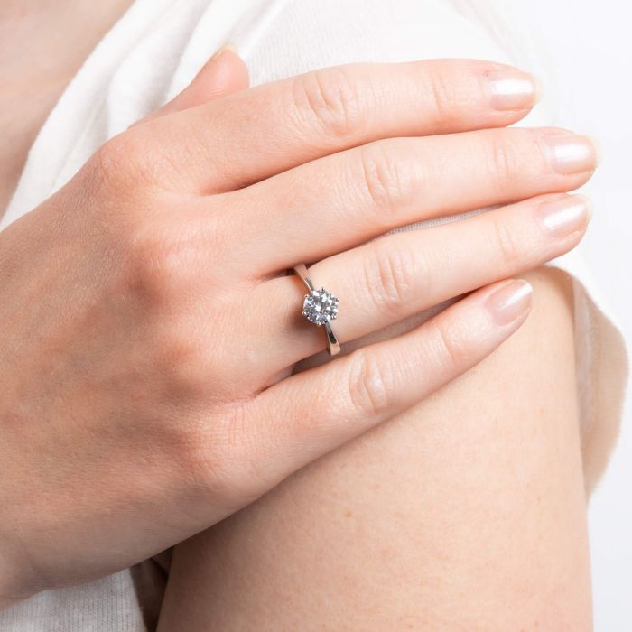 Six Claw Carat Ring
