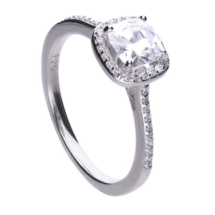 Square Pave Set Ring