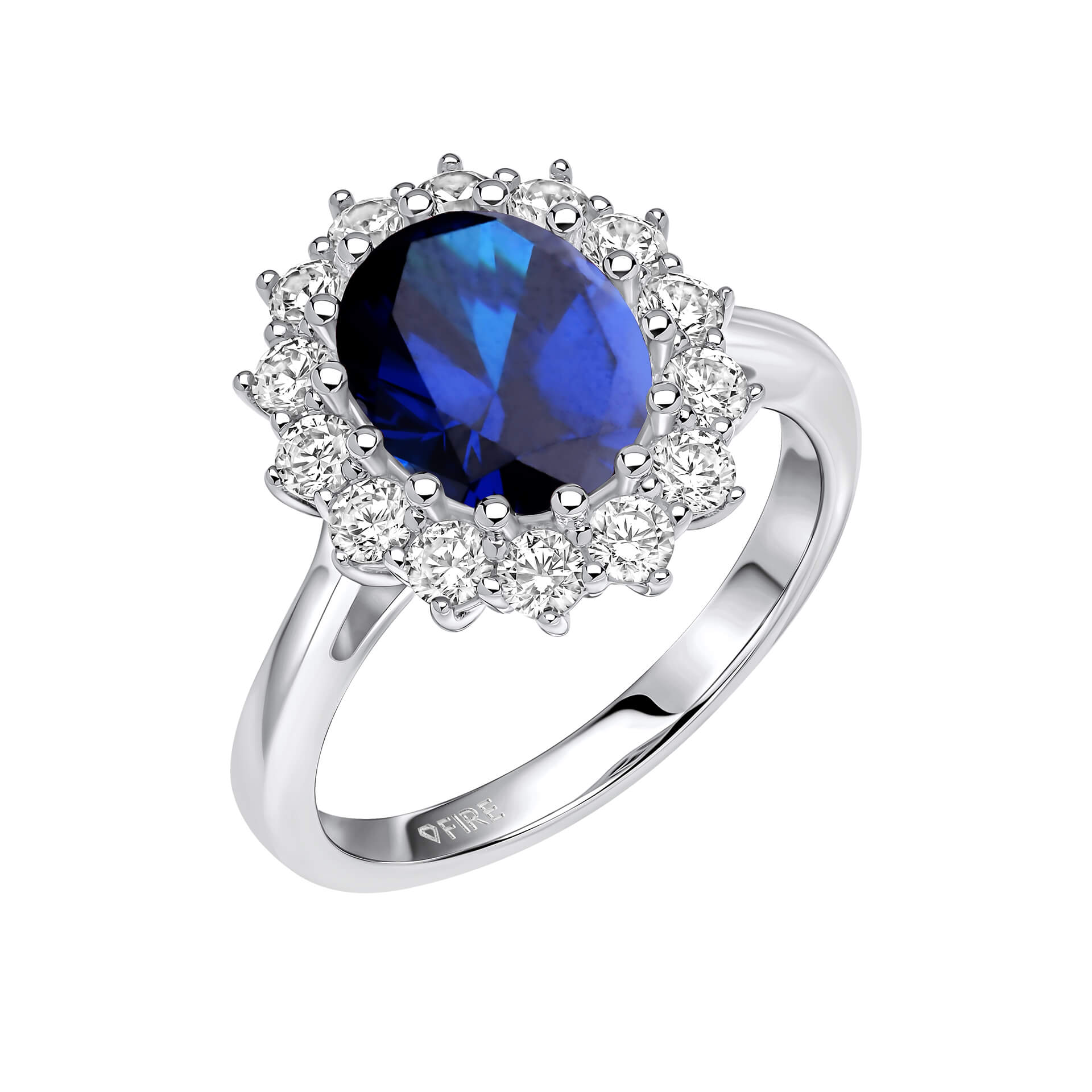 Oval Ring with Surround